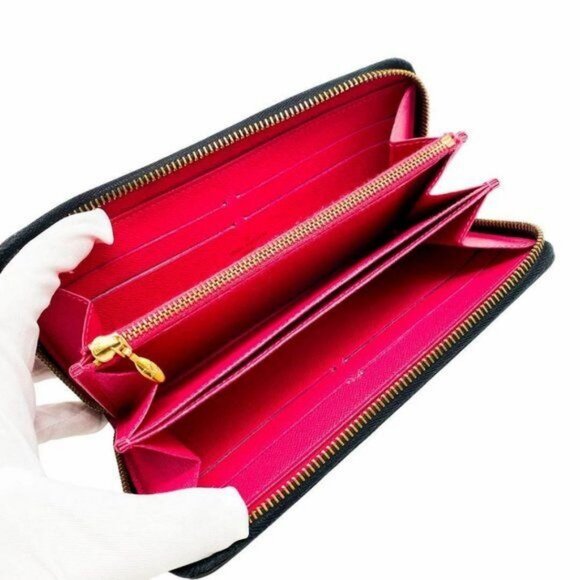 Authentic Louis Vuitton Monogram Multicolor Zippy Wallet Black Pink - Picture 7 of 10